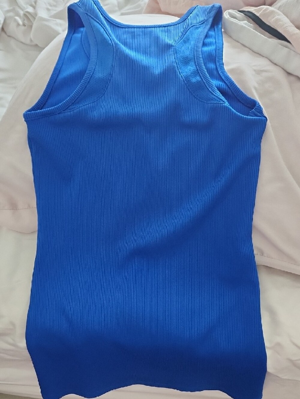 Under Armour Royal Blue Ribbed Racerback Tank - Picture 4 of 4